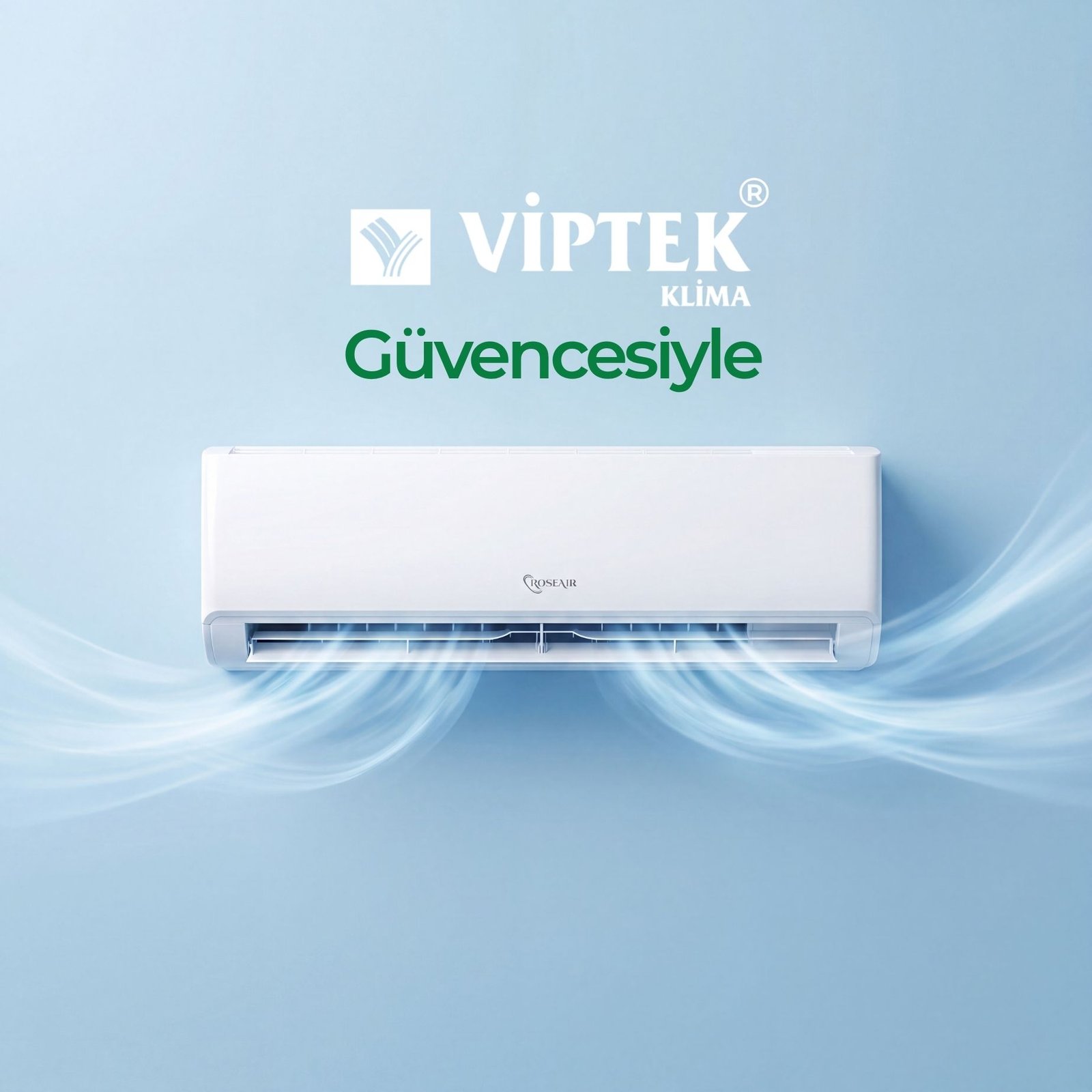 Modern yaşam alanında Viptek klima